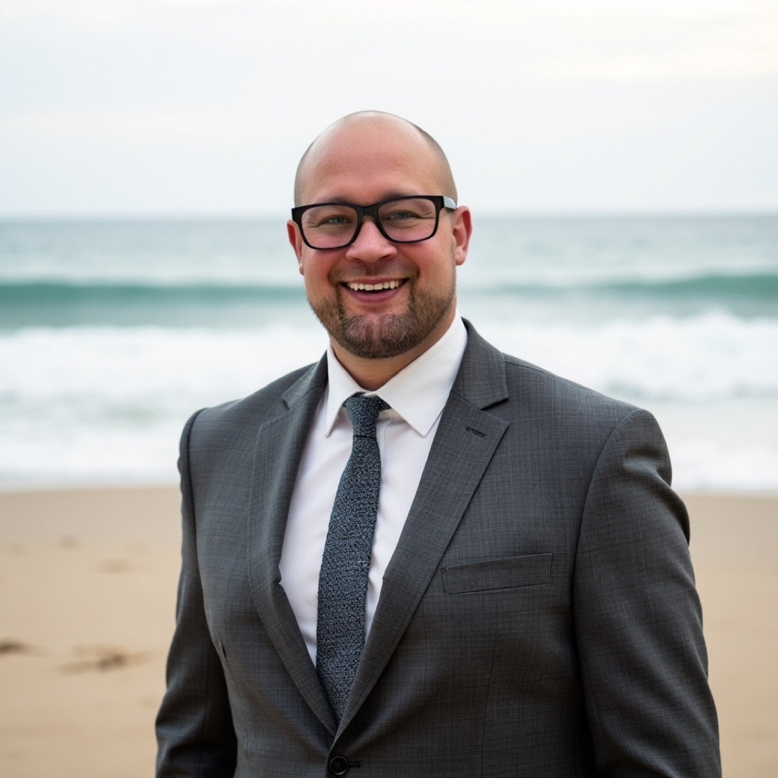 Beach headshot